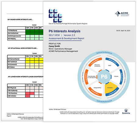 P6 Interests Assessment